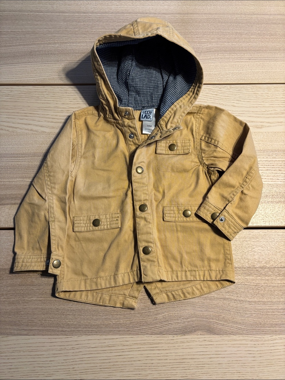 Little Lab Hooded Yellow Kids Raincoat